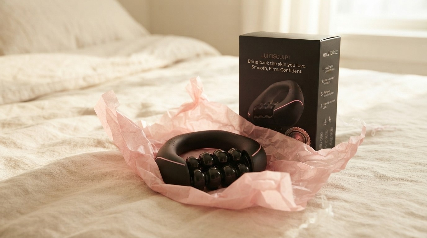 ContourRoll massage roller unboxed with gift packaging